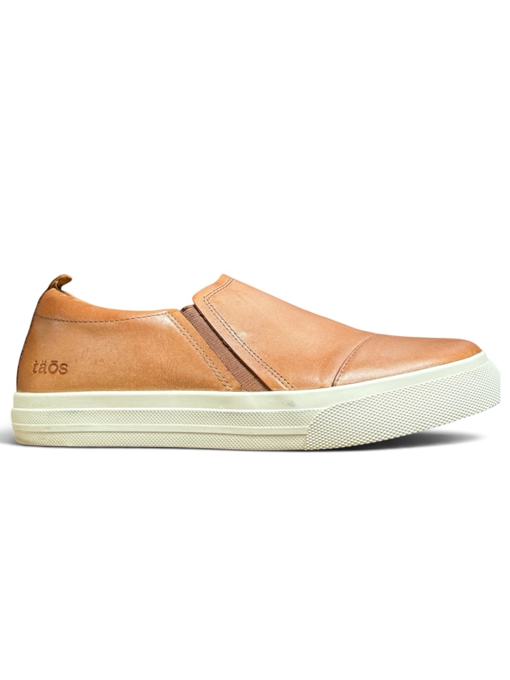 TAOS Twin Gore Lux Leather Slip-On Loafer in Cognac Size 8.5 Women